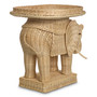 Side Table Elephant Natural Rattan