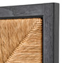 Headboard Aruba Classic Black Finish/Natural Seagrass