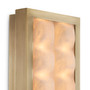 Wall Lamp Cabildo Antique Brass Finish/Alabaster