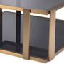 Coffee Table Clio Brushed Brass Finish