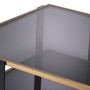 Coffee Table Clio Brushed Brass Finish