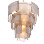 Chandelier Asinara L Antique Brass Finish/Smoke Glass
