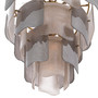 Chandelier Asinara L Antique Brass Finish/Smoke Glass