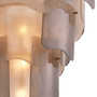 Chandelier Asinara L Antique Brass Finish/Smoke Glass