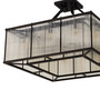 Ceiling Lamp Bernardi Square Bronze Highlight Finish