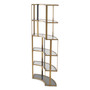 Cabinet Clio Corner Brushed Brass Finish