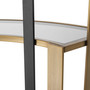 Cabinet Clio Corner Brushed Brass Finish