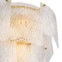 Chandelier Asinara S Clear Textured Glass