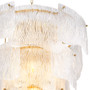 Chandelier Asinara L Clear Textured Glass