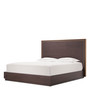 Bed Frame Camelot King Size Brown Oak Veneer
