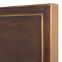 Bed Frame Camelot King Size Brown Oak Veneer