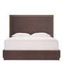 Bed Frame Camelot Queen Size Brown Oak Veneer