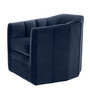 Swivel Chair Delancey Savona Midnight Blue Velvet