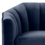 Swivel Chair Delancey Savona Midnight Blue Velvet