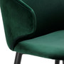 Dining Chair Volante With Arm Roche Dark Green Velvet