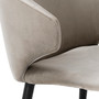 Dining Chair Volante With Arm Roche Beige Velvet