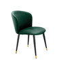 Dining Chair Volante Roche Dark Green Velvet
