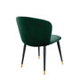 Dining Chair Volante Roche Dark Green Velvet
