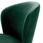 Dining Chair Volante Roche Dark Green Velvet