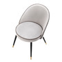 Dining Chair Cooper Roche Light Grey Velvet Set of 2