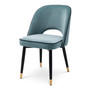 Dining Chair Cliff Savona Blue Velvet Set of 2