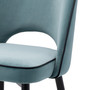 Dining Chair Cliff Savona Blue Velvet Set of 2