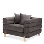 Chair York Savona Grey Velvet