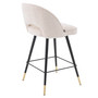 Counter Stool Cliff Bouclé Cream Set of 2