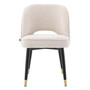 Dining Chair Cliff Bouclé Cream Set of 2