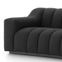 Sofa Kelly L Bouclé Black