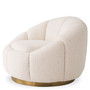 Swivel Chair Inger Bouclé Cream