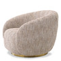 Swivel Chair Brice Mademoiselle Beige