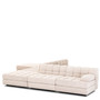 Modular Sofa Dean Bouclé Cream - Ottoman