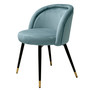 Dining Chair Chloé Savona Blue Velvet Set of 2