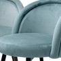 Dining Chair Chloé Savona Blue Velvet Set of 2