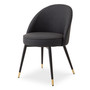 Dining Chair Cooper Faux Leather Grey Set of 2