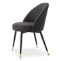 Dining Chair Cooper Faux Leather Grey Set of 2