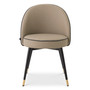 Dining Chair Cooper Faux Leather Beige Set of 2