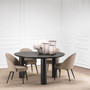 Dining Chair Cooper Faux Leather Beige Set of 2