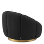 Swivel Chair Inger Bouclé Black