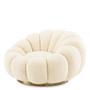 Swivel Chair Mello Faux Shearling