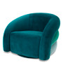 Swivel Chair Novelle Savona Sea Green Velvet