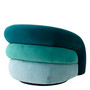 Swivel Chair Novelle Savona Sea Green Velvet