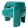 Chair Chaplin Savona Turquoise Velvet