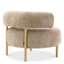 Chair Thompson Lyssa Sand/Brushed Brass Finish