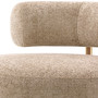 Chair Thompson Lyssa Sand/Brushed Brass Finish