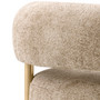 Chair Thompson Lyssa Sand/Brushed Brass Finish