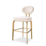 Counter Stool Dorrego Bouclé Cream
