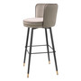 Bar Stool Grenada Savona Greige Velvet