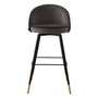 Bar Stool Cooper Roche Dark Grey Velvet Set of 2